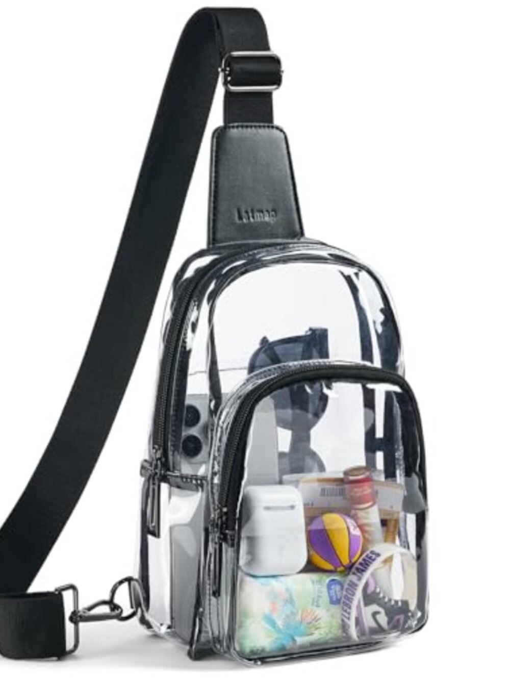 Clear Sling Bag Stadium Approved Crossbody Backpack for Men Women